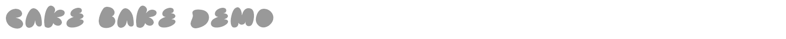 Cake Bake font preview